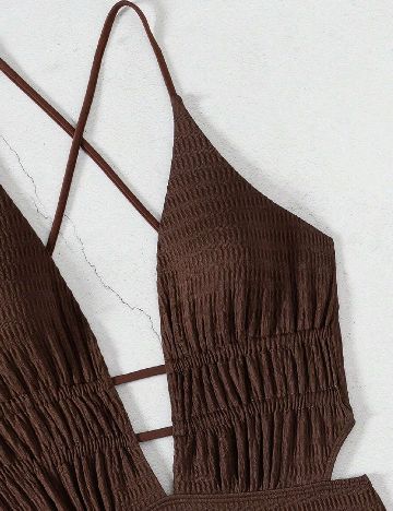 Costum de baie SHEIN, maro