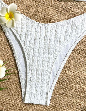 Costum de baie SHEIN, alb
