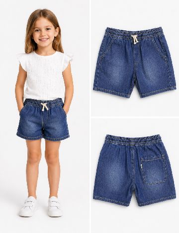 Pantaloni scurti Zara, albastru