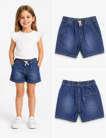 Pantaloni scurti Zara, albastru