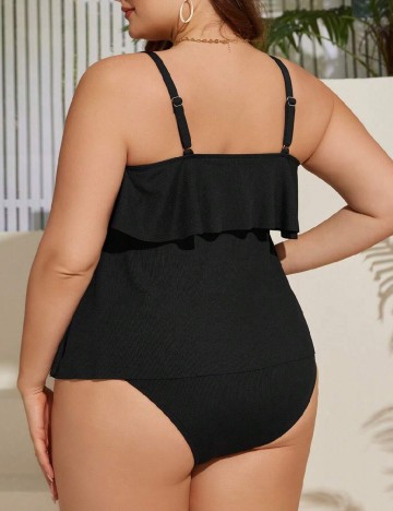 Costum de baie SHEIN CURVE, negru