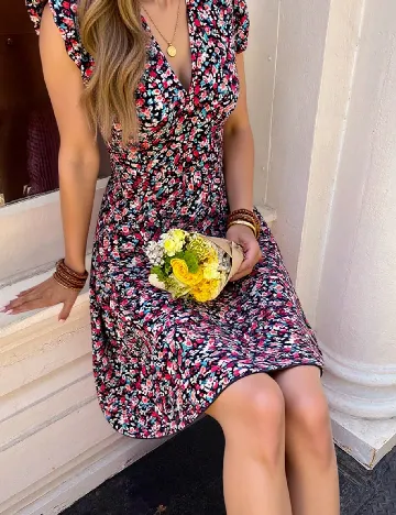 Rochie scurta SHEIN, floral print