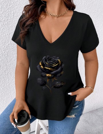 Tricou SHEIN CURVE, negru