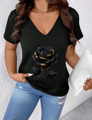 Tricou SHEIN CURVE, negru