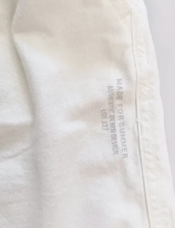 Pantaloni scurti Zara, alb