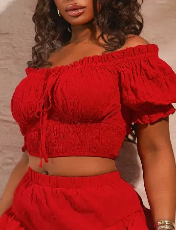 Bluza SHEIN CURVE, rosu
