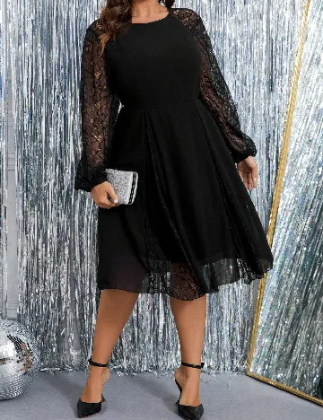 Rochie scurta SHEIN CURVE, negru
