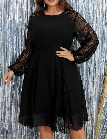 Rochie scurta SHEIN CURVE, negru
