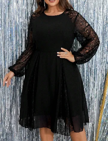 Rochie scurta SHEIN CURVE, negru