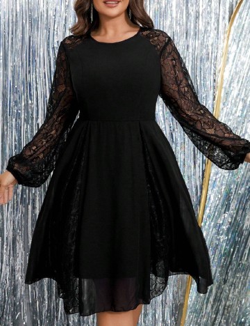 Rochie scurta SHEIN CURVE, negru