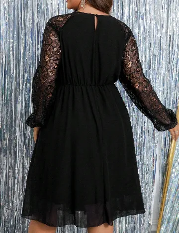 Rochie scurta SHEIN CURVE, negru