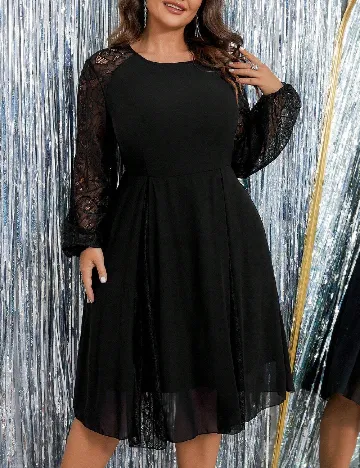 Rochie scurta SHEIN CURVE, negru