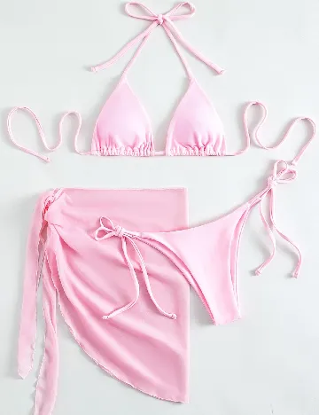 Costum de baie SHEIN, roz