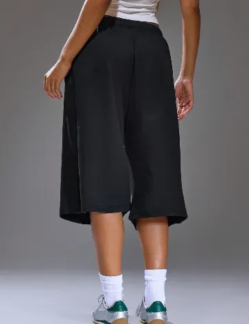 Pantaloni trei sferturi SHEIN, negru