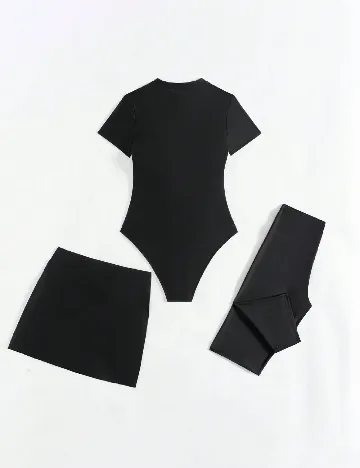Compleu De Plaja SHEIN, negru