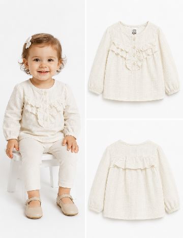 Bluza Zara, ecru