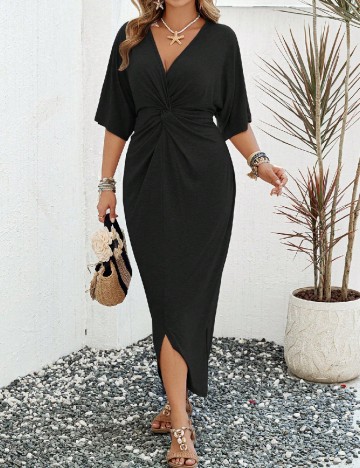 Rochie lunga SHEIN CURVE, negru