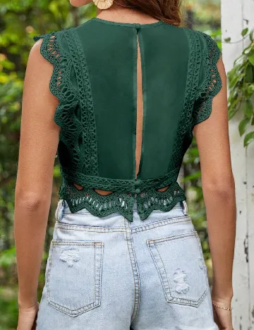 Top SHEIN, verde