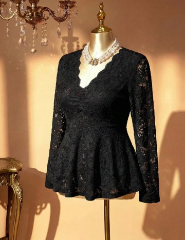 Bluza SHEIN CURVE, negru