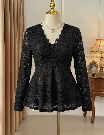 Bluza SHEIN CURVE, negru
