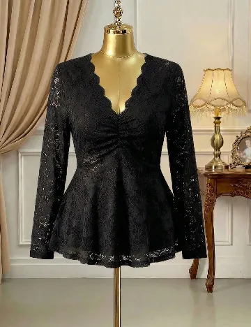 Bluza SHEIN CURVE, negru
