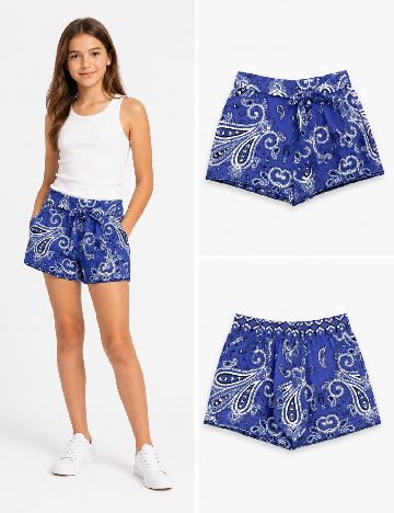 Pantaloni scurti Zara, albastru