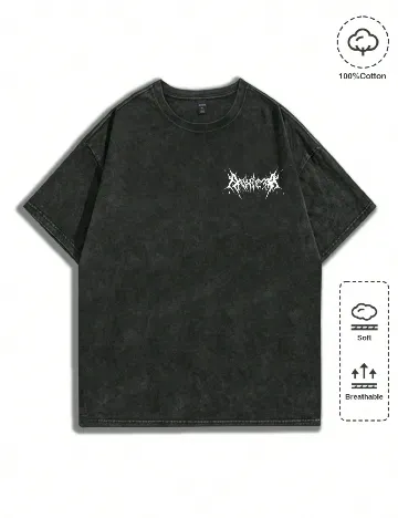 Tricou Romwe, gri