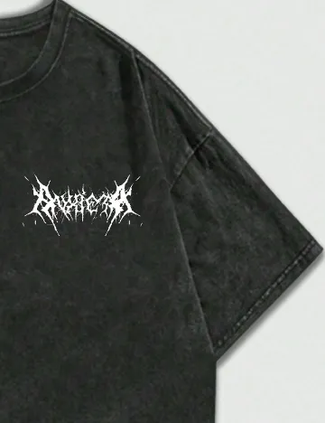 Tricou Romwe, gri