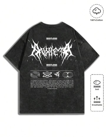 Tricou Romwe, gri