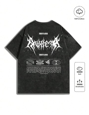 Tricou Romwe, gri