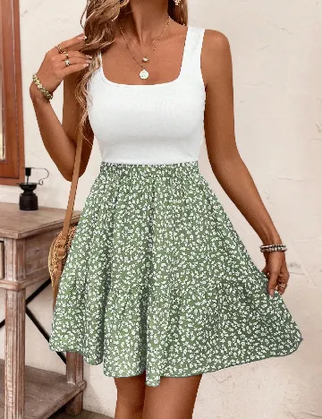 Rochie scurta Poeselle, verde