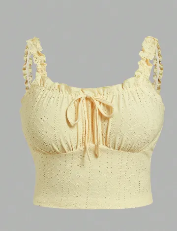 Top SHEIN CURVE, galben