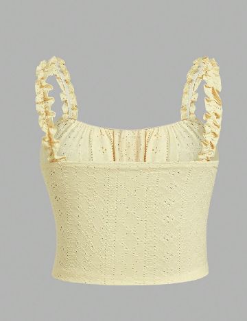 Top SHEIN CURVE, galben