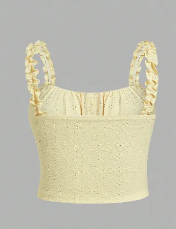 Top SHEIN CURVE, galben