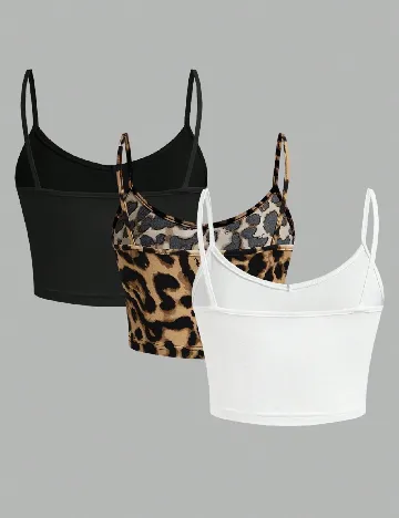 Set topuri 3 bucati SHEIN, mix culori