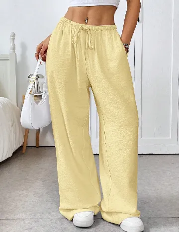 Pantaloni SHEIN, galben