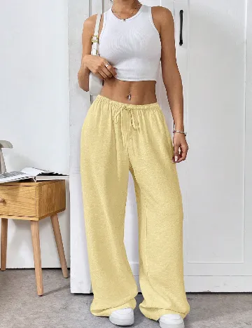 Pantaloni SHEIN, galben