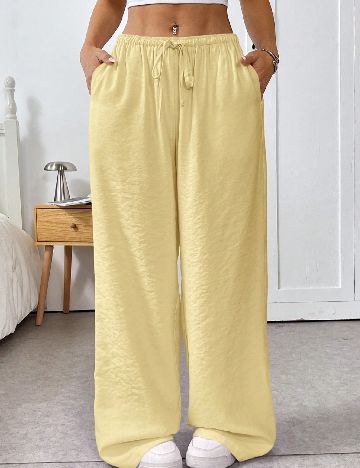 Pantaloni SHEIN, galben