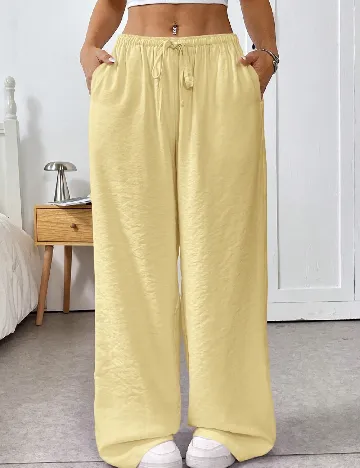 Pantaloni SHEIN, galben