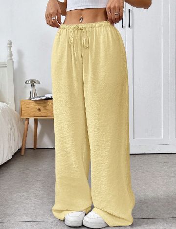 Pantaloni SHEIN, galben