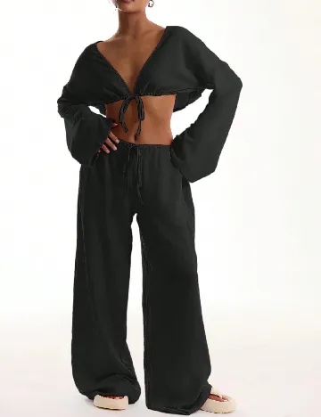 Pantaloni Musera, negru