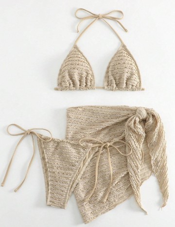 Costum de baie SHEIN, bej