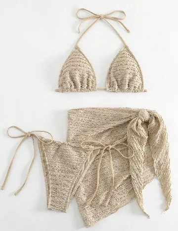 Costum de baie SHEIN, bej
