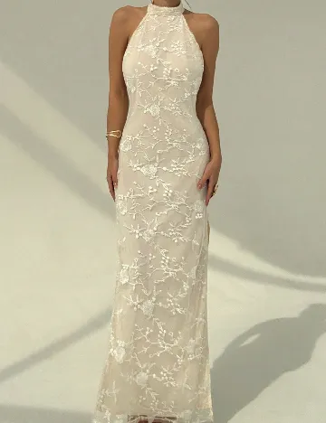 Rochie lunga SHEIN, crem