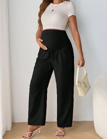 Pantaloni SHEIN Maternity, negru