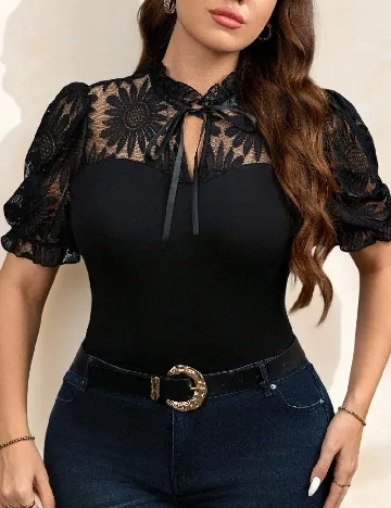 Bluza SHEIN CURVE, negru