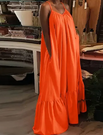 Rochie lunga SHEIN, portocaliu