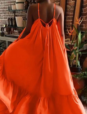Rochie lunga SHEIN, portocaliu