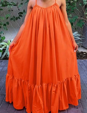 Rochie lunga SHEIN, portocaliu