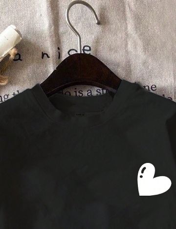 Top Shein Kids, negru